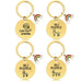 Wholesale Mother's Day Stainless Steel Round Plate Rainbow Metal Keychain JDC-KC-GangGu010 Keychains 钢古 Wholesale Jewelry JoyasDeChina Joyas De China