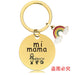 Wholesale Mother's Day Stainless Steel Round Plate Rainbow Metal Keychain JDC-KC-GangGu010 Keychains 钢古 Wholesale Jewelry JoyasDeChina Joyas De China