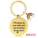 Wholesale Mother's Day Stainless Steel Round Plate Rainbow Metal Keychain JDC-KC-GangGu010 Keychains 钢古 Wholesale Jewelry JoyasDeChina Joyas De China