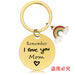 Wholesale Mother's Day Stainless Steel Round Plate Rainbow Metal Keychain JDC-KC-GangGu010 Keychains 钢古 CHY003 Wholesale Jewelry JoyasDeChina Joyas De China