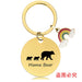 Wholesale Mother's Day Stainless Steel Round Plate Rainbow Metal Keychain JDC-KC-GangGu010 Keychains 钢古 CHY014 Wholesale Jewelry JoyasDeChina Joyas De China