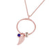 Wholesale mother's Day titanium steel bead engraved Name Necklace JDC-NE-Mail004 Necklaces 麦伦 roes gold Wholesale Jewelry JoyasDeChina Joyas De China