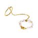 Wholesale mouth adjustable siamese leaf chain alloy ring JDC-RS-F085 Rings 韩之尚 Wholesale Jewelry JoyasDeChina Joyas De China