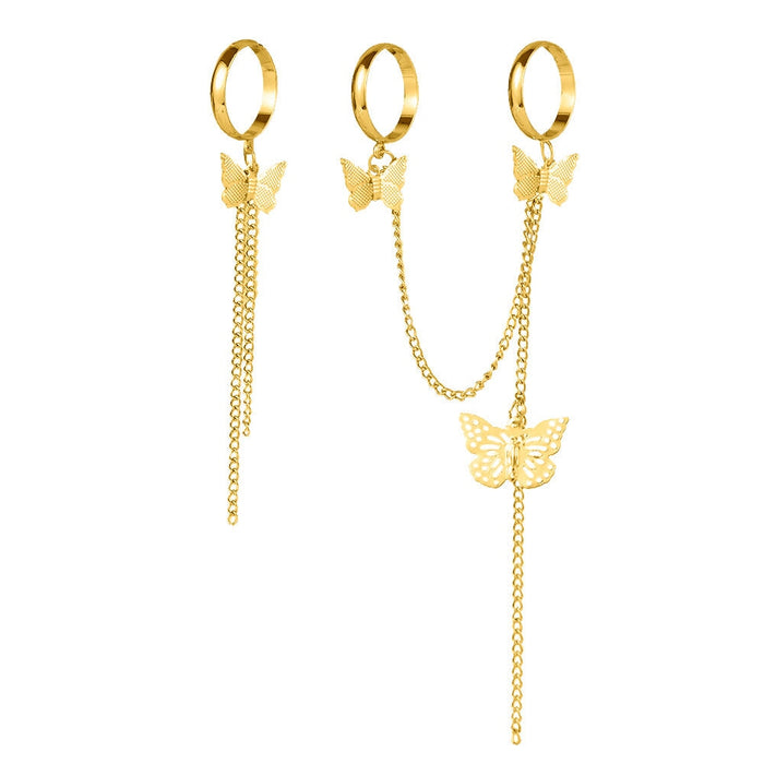 Wholesale mouth adjustable siamese leaf chain alloy ring JDC-RS-F085 Rings 韩之尚 5413101 Alloy Wholesale Jewelry JoyasDeChina Joyas De China