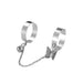 Wholesale mouth adjustable siamese leaf chain alloy ring JDC-RS-F085 Rings 韩之尚 Wholesale Jewelry JoyasDeChina Joyas De China