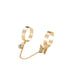 Wholesale mouth adjustable siamese leaf chain alloy ring JDC-RS-F085 Rings 韩之尚 Wholesale Jewelry JoyasDeChina Joyas De China
