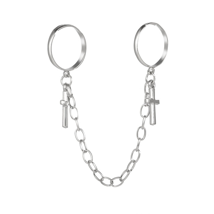 Wholesale mouth adjustable siamese leaf chain alloy ring JDC-RS-F085 Rings 韩之尚 Wholesale Jewelry JoyasDeChina Joyas De China