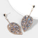 Wholesale Mulheres brincos de folha de acrílico JDC-ES-JL715 Earrings 氿乐 blue Wholesale Jewelry JoyasDeChina Joyas De China