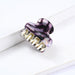 Wholesale multi-color acetate sheet hairpin JDC-HC-YingT001 Hair Clips 迎泰 4cm grey Wholesale Jewelry JoyasDeChina Joyas De China