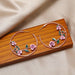 Wholesale multi-color rose type Metal Earrings JDC-ES-SF086 Earrings 少峰 Wholesale Jewelry JoyasDeChina Joyas De China