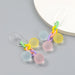 Wholesale multi-layer butterfly resin ball earrings JDC-ES-JL138 Earrings JoyasDeChina Wholesale Jewelry JoyasDeChina Joyas De China