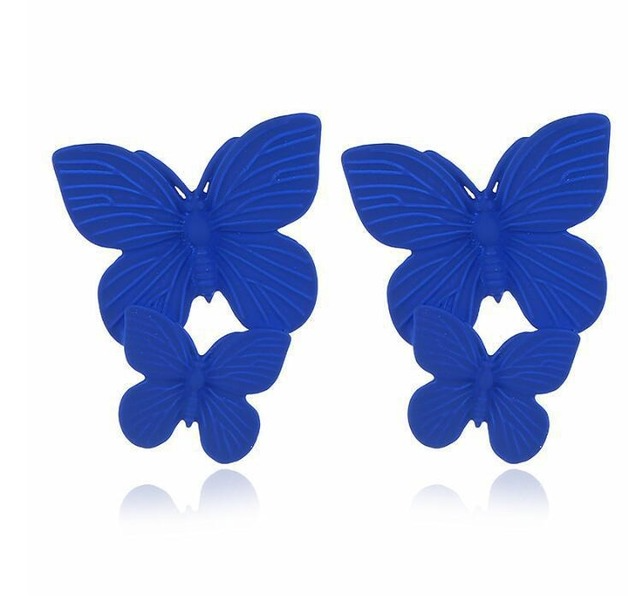 Wholesale multicolor alloy butterfly earrings JDC-ES-GSNB052 Earrings JoyasDeChina Wholesale Jewelry JoyasDeChina Joyas De China