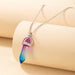Wholesale multicolor bullet Necklace JDC-NE-C156 NECKLACE JoyasDeChina 18219-6 Wholesale Jewelry JoyasDeChina Joyas De China