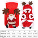 Wholesale multicolor christmas cloth Pet Clothes JDC-PC-WW005 Pet Clothes JoyasDeChina Two-legged flannel antlers XS Wholesale Jewelry JoyasDeChina Joyas De China
