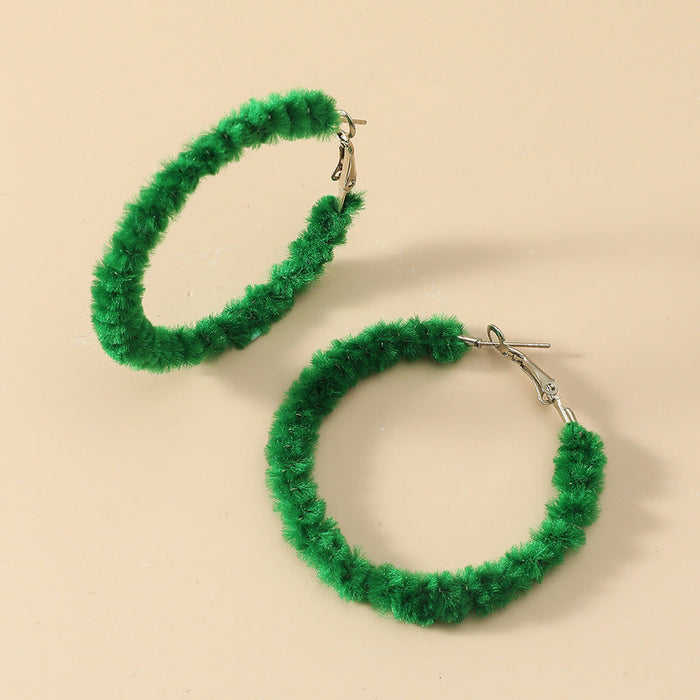 Wholesale multicolor coil earrings JDC-ES-D544 Earrings JoyasDeChina 02 Ink green Wholesale Jewelry JoyasDeChina Joyas De China
