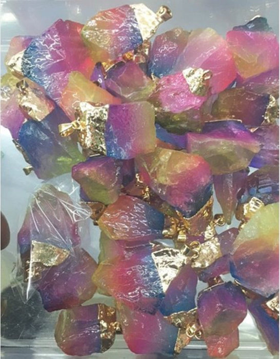 Wholesale Multicolor Crystal Rough Stone Phnom Penh Necklaces MOQ≥2 JDC-NE-Aof006 Necklaces 傲凡 11 minimum 2 pieces for wholesale Wholesale Jewelry JoyasDeChina Joyas De China