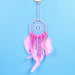 Wholesale multicolor feather dream catcher JDC-DC-LZ028 Dreamcatcher 联缀 pink Wholesale Jewelry JoyasDeChina Joyas De China