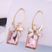 Wholesale multicolor glass alloy earrings JDC-ES-WY096 Earrings JoyasDeChina Wholesale Jewelry JoyasDeChina Joyas De China