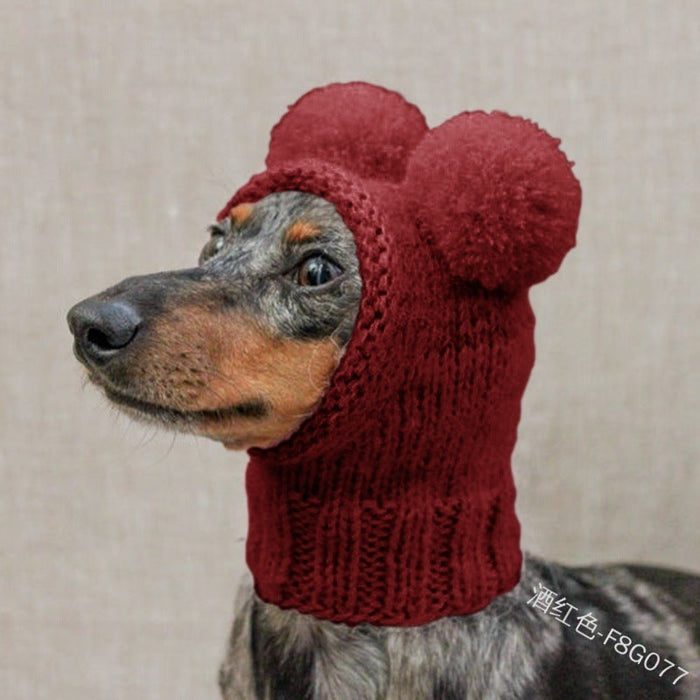Wholesale multicolor knitted wool pet hats Pet Clothes JDC-PC-BY006 Pet Clothes JoyasDeChina wine red 3L Wholesale Jewelry JoyasDeChina Joyas De China