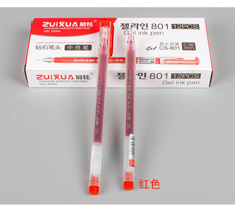 Wholesale multicolor plastic ballpoint pen JDC-BP-GSYX012 Ballpoint pen JoyasDeChina red 0.38mm Wholesale Jewelry JoyasDeChina Joyas De China