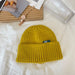 Wholesale multicolor polyester knitted hats JDC-FH-NLS006 Fashionhat 倪罗诗 yellow 55-60cm Wholesale Jewelry JoyasDeChina Joyas De China