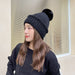 Wholesale multicolor woolen knit hat with hair ball JDC-FH-GSCM007 Fashionhat JoyasDeChina Black Wholesale Jewelry JoyasDeChina Joyas De China