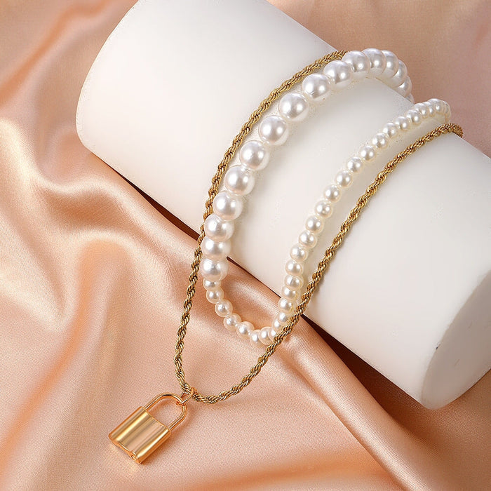 Wholesale multilayer Baroque Pearl Necklace JDC-NE-D015 necklaces 晴雯 Wholesale Jewelry JoyasDeChina Joyas De China