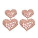 Wholesale Multilayer Heart Shaped Alloy Color Rhinestone Earrings JDC-ES-JL944 Earrings 氿乐 Wholesale Jewelry JoyasDeChina Joyas De China