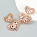 Wholesale Multilayer Heart Shaped Alloy Color Rhinestone Earrings JDC-ES-JL944 Earrings 氿乐 Wholesale Jewelry JoyasDeChina Joyas De China