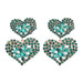 Wholesale Multilayer Heart Shaped Alloy Color Rhinestone Earrings JDC-ES-JL944 Earrings 氿乐 Wholesale Jewelry JoyasDeChina Joyas De China