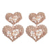 Wholesale Multilayer Heart Shaped Alloy Color Rhinestone Earrings JDC-ES-JL944 Earrings 氿乐 Wholesale Jewelry JoyasDeChina Joyas De China
