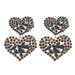 Wholesale Multilayer Heart Shaped Alloy Color Rhinestone Earrings JDC-ES-JL944 Earrings 氿乐 Wholesale Jewelry JoyasDeChina Joyas De China
