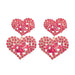 Wholesale Multilayer Heart Shaped Alloy Color Rhinestone Earrings JDC-ES-JL944 Earrings 氿乐 Wholesale Jewelry JoyasDeChina Joyas De China