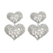 Wholesale Multilayer Heart Shaped Alloy Color Rhinestone Earrings JDC-ES-JL944 Earrings 氿乐 silver Wholesale Jewelry JoyasDeChina Joyas De China