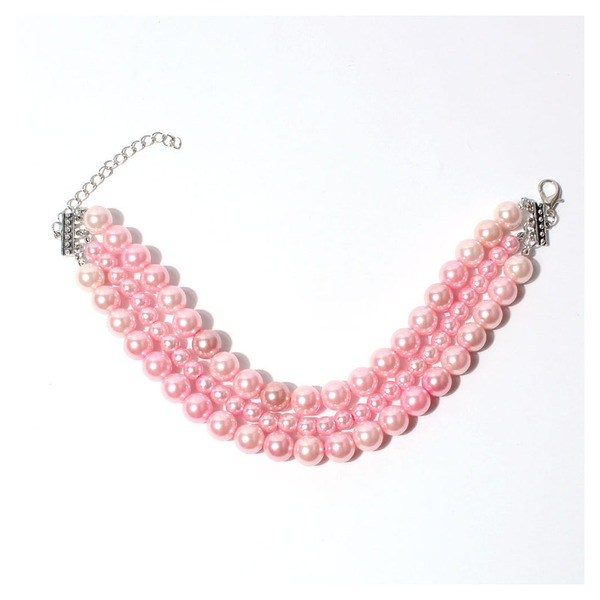 Wholesale Multilayer Pink Pearl Pet Necklaces JDC-PN-TC002 Pet Necklace JoyasDeChina Wholesale Jewelry JoyasDeChina Joyas De China