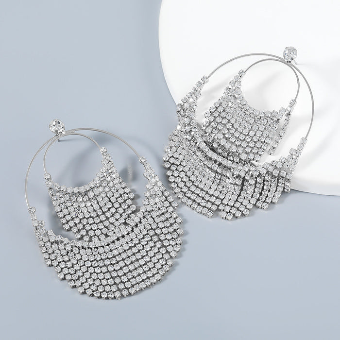 Wholesale multilayer round Tassel Earrings JDC-ES-JL509 Earrings JoyasDeChina silver Wholesale Jewelry JoyasDeChina Joyas De China
