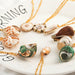 Wholesale natural shell green necklace JDC-NE-KJ209 Necklaces 坤杰 Wholesale Jewelry JoyasDeChina Joyas De China