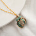 Wholesale natural shell green necklace JDC-NE-KJ209 Necklaces 坤杰 N010817 Wholesale Jewelry JoyasDeChina Joyas De China
