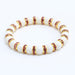 Wholesale Natural Stone 8mm White Porcelain Beaded Rhinestone Bracelet JDC-BT-JiuJ018 Bracelet 九江 Wholesale Jewelry JoyasDeChina Joyas De China