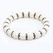 Wholesale Natural Stone 8mm White Porcelain Beaded Rhinestone Bracelet JDC-BT-JiuJ018 Bracelet 九江 Wholesale Jewelry JoyasDeChina Joyas De China