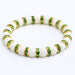 Wholesale Natural Stone 8mm White Porcelain Beaded Rhinestone Bracelet JDC-BT-JiuJ018 Bracelet 九江 Wholesale Jewelry JoyasDeChina Joyas De China