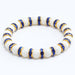 Wholesale Natural Stone 8mm White Porcelain Beaded Rhinestone Bracelet JDC-BT-JiuJ018 Bracelet 九江 Wholesale Jewelry JoyasDeChina Joyas De China