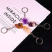 Wholesale Natural Stone Crystal Raw Stone Polished Keychain JDC-KC-RunY001 Keychains 润阳 Wholesale Jewelry JoyasDeChina Joyas De China