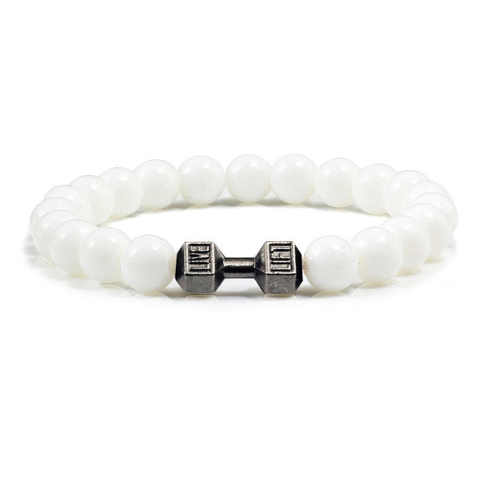 Wholesale natural stone dumbbell Bracelet JDC-BT-JiuJ006 Bracelet 九江 12 Wholesale Jewelry JoyasDeChina Joyas De China