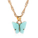 Bulk Jewelry Wholesale Necklace acrylic Butterfly  JDC-NE-xc050 Wholesale factory from China YIWU China