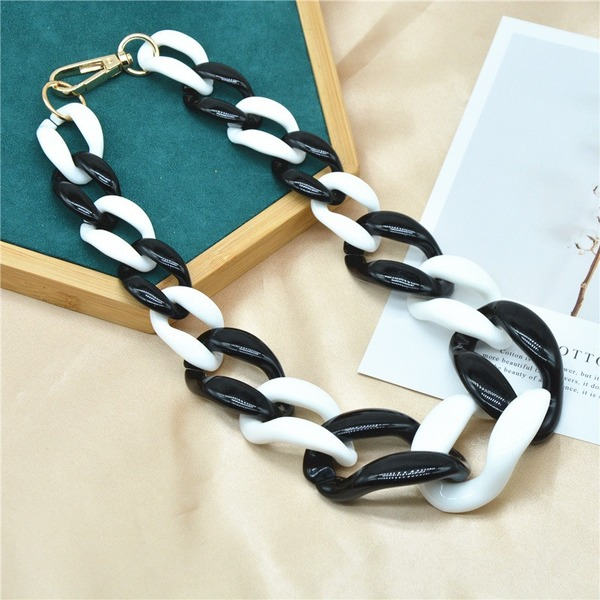 Bulk Jewelry Wholesale necklace acrylic chain clavicle link buckle  JDC-NE-xc102 Wholesale factory from China YIWU China
