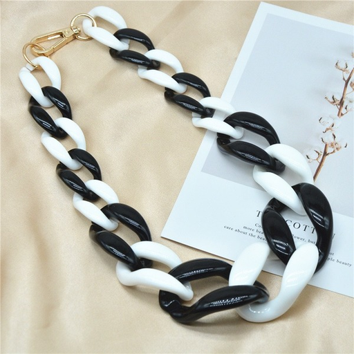 Bulk Jewelry Wholesale necklace acrylic chain clavicle link buckle  JDC-NE-xc102 Wholesale factory from China YIWU China