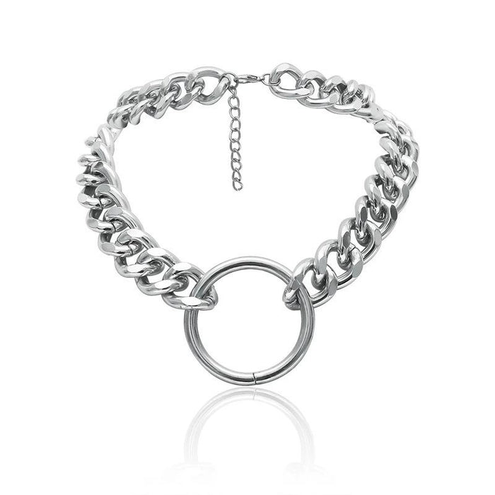 Bulk Jewelry Wholesale Necklace Alloy geometric circle  JDC-NE-xc060 Wholesale factory from China YIWU China