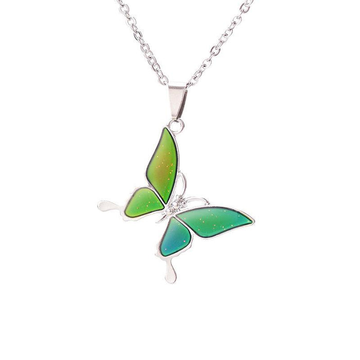 Bulk Jewelry Wholesale necklace butterfly color necklace o stainless steel JDC-NE-sj022 Wholesale factory from China YIWU China