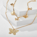 Bulk Jewelry Wholesale Necklace butterfly multilayer  JDC-NE-xc074 Wholesale factory from China YIWU China
